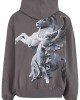 Суичър DEF Horse Hoodie anthracite washed XXL