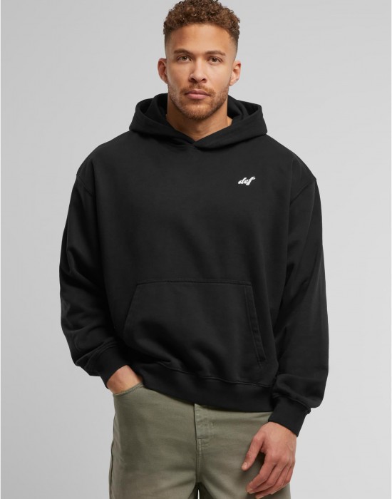 Суичър DEF Not a Follower Hoodie jet black washed XL