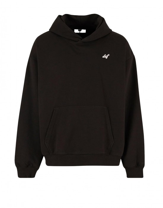 Суичър DEF Not a Follower Hoodie jet black washed XL