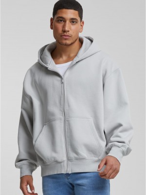 Суичър DEF Zip Hoody grey washed XXL