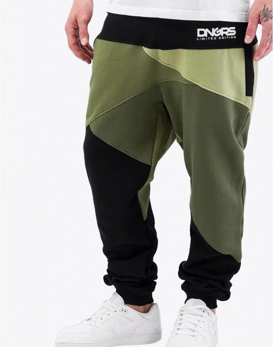 Мъжко Долнище Dangerous DNGRS Locotay Sweatpants olive/black XXL Мъжко Долнище Dangerous DNGRS Locotay Sweatpants olive/black XXL