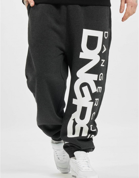 Мъжко Долнище Dangerous DNGRS Classic Sweat Pants charcoal/white XL Мъжко Долнище Dangerous DNGRS Classic Sweat Pants charcoal/white XL