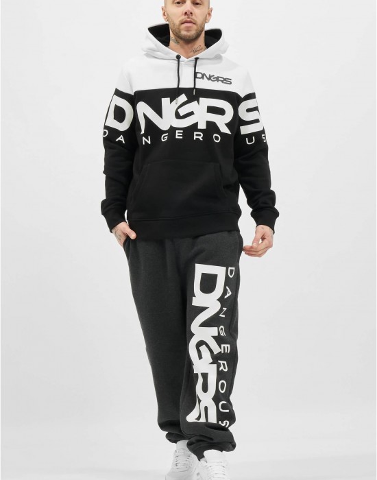 Мъжко Долнище Dangerous DNGRS Classic Sweat Pants charcoal/white XL Мъжко Долнище Dangerous DNGRS Classic Sweat Pants charcoal/white XL