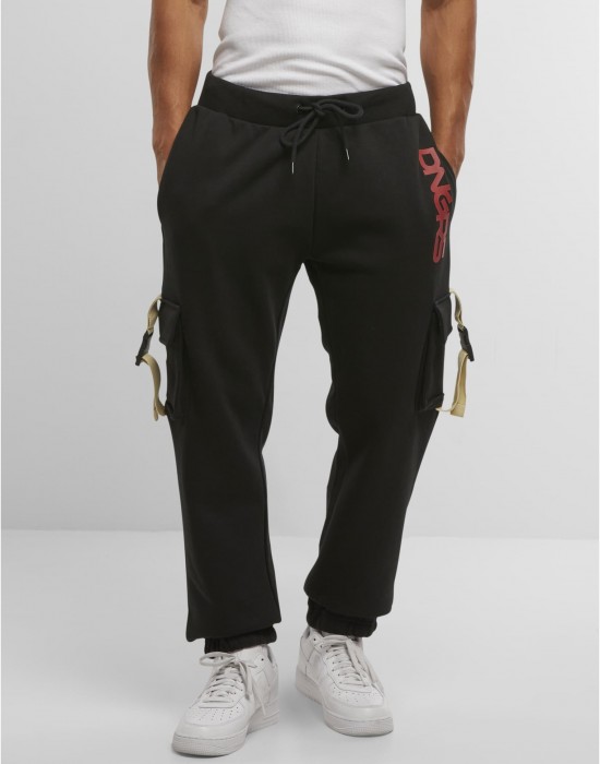 Мъжко Долнище Dangerous DNGRS Loud Jogginghosen black/red XXL Мъжко Долнище Dangerous DNGRS Loud Jogginghosen black/red XXL