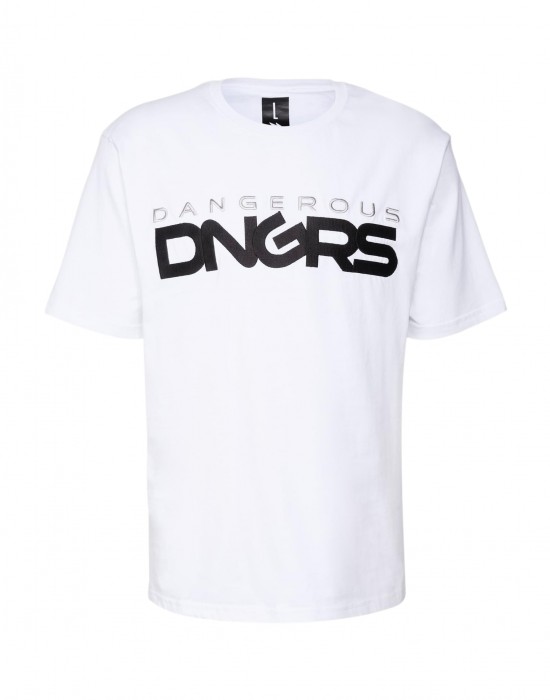 Тениска Dangerous DNGRS Beweare T-Shirt white/black XL Тениска Dangerous DNGRS Beweare T-Shirt white/black XL