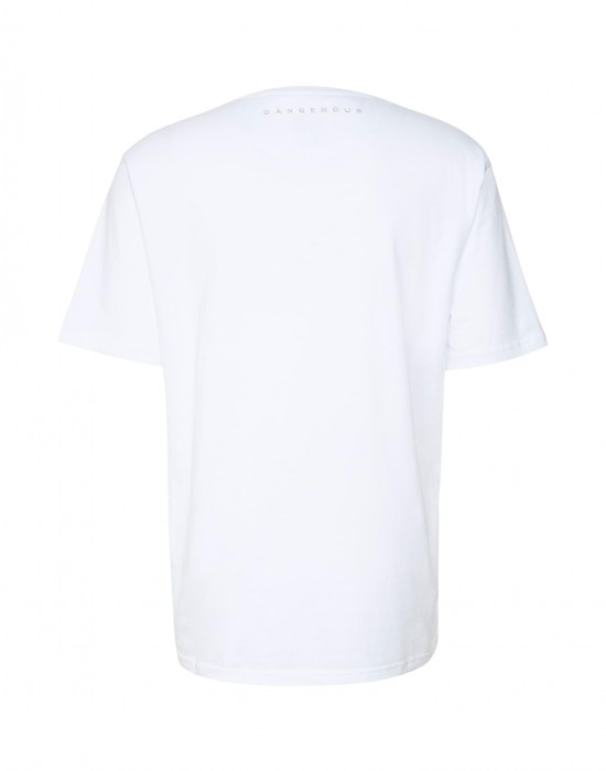 Тениска Dangerous DNGRS Beweare T-Shirt white/black XL Тениска Dangerous DNGRS Beweare T-Shirt white/black XL