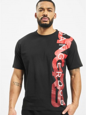 Тениска Dangerous DNGRS Hyena T-Shirt black/red XXL