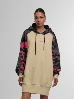 Суичър Dangerous DNGRS Oversized Hoodydress Trust beige XS