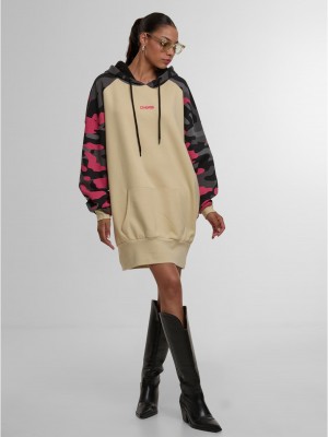 Суичър Dangerous DNGRS Oversized Hoodydress Trust beige XS