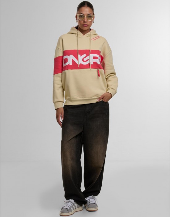 Дамски Суичър Dangerous DNGRS Oversized Hoody Trust beige XS Дамски Суичър Dangerous DNGRS Oversized Hoody Trust beige XS