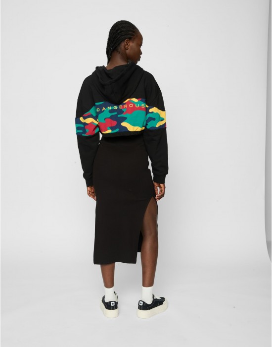 Дамски Суичър Dangerous DNGRS Hoody HideMe black camo XXL Дамски Суичър Dangerous DNGRS Hoody HideMe black camo XXL
