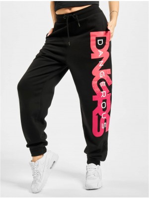 Дамско Долнище DNGRS Hyena Sweatpants black/pink XS