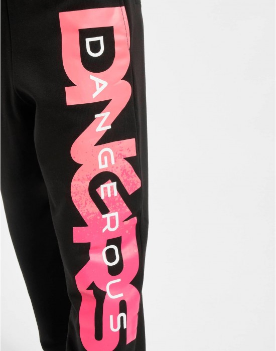 Дамско Долнище DNGRS Hyena Sweatpants black/pink XS Дамско Долнище DNGRS Hyena Sweatpants black/pink XS