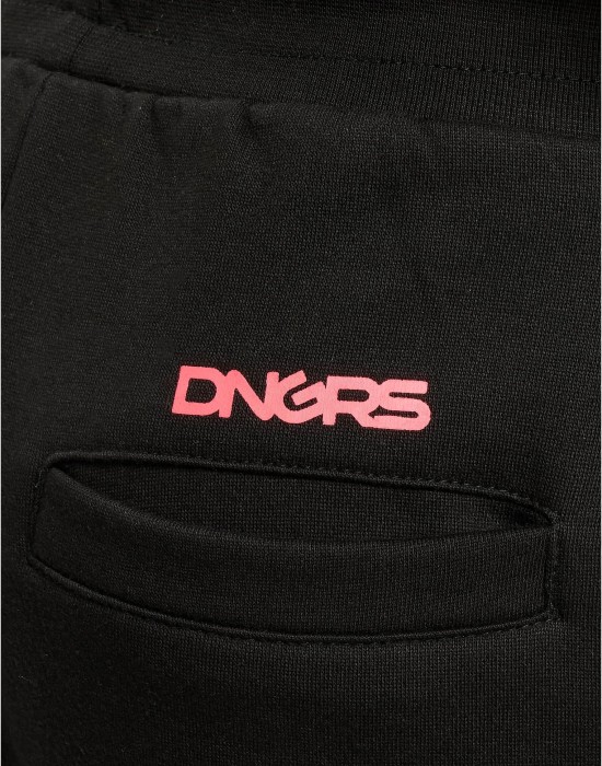 Дамско Долнище DNGRS Hyena Sweatpants black/pink XS Дамско Долнище DNGRS Hyena Sweatpants black/pink XS