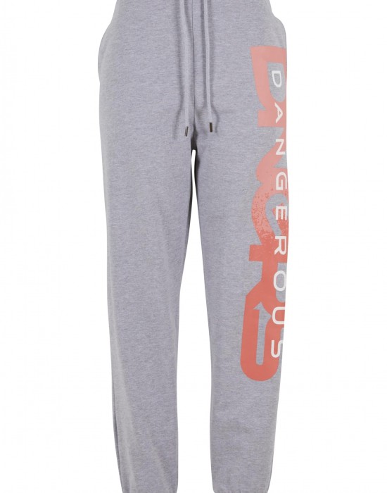 Дамско Долнище DNGRS Hyena Sweatpants grey melange/salmon XS Дамско Долнище DNGRS Hyena Sweatpants grey melange/salmon XS