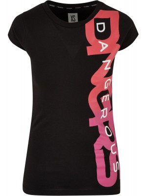 Дамска Тениска Dangerous DNGRS Hyena T-Shirt black/pink XL