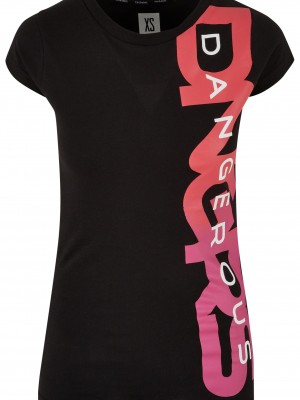 Дамска Тениска Dangerous DNGRS Hyena T-Shirt black/pink XL