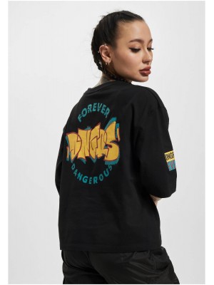 Дамска Тениска Dangerous DNGRS Wallart T-Shirt black XXL