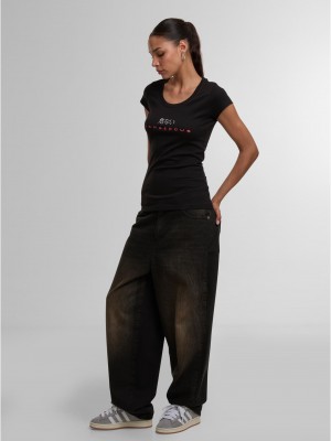 Дамска Тениска Dangerous DNGRS  Loud T-Shirt black/white XXL