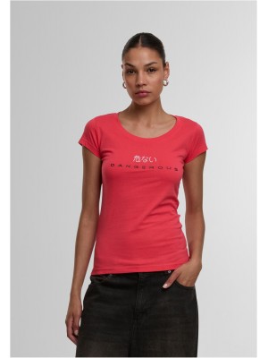 Дамска Тениска Dangerous DNGRS  Loud T-Shirt pink/white XXL