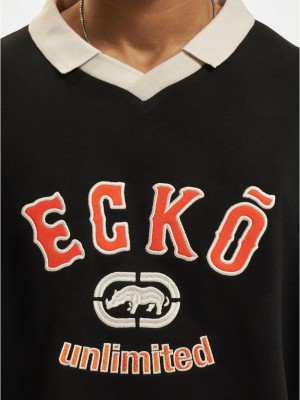 Ecko Unltd. VintageCollar Pullover black/sand XXL Ecko Unltd. VintageCollar Pullover black/sand XXL