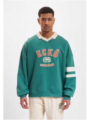 Ecko Unltd. VintageCollar Pullover green/sand XXL Ecko Unltd. VintageCollar Pullover green/sand XXL