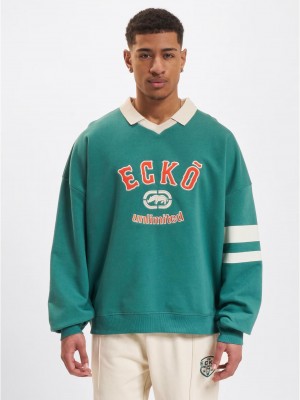 Ecko Unltd. VintageCollar Pullover green/sand XXL Ecko Unltd. VintageCollar Pullover green/sand XXL