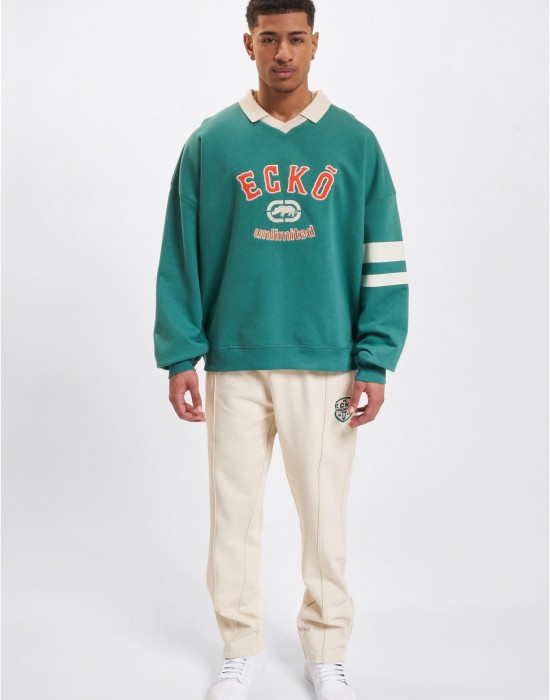 Ecko Unltd. VintageCollar Pullover green/sand XXL Ecko Unltd. VintageCollar Pullover green/sand XXL