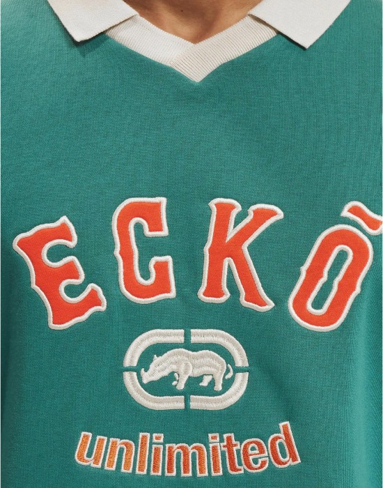 Ecko Unltd. VintageCollar Pullover green/sand XXL Ecko Unltd. VintageCollar Pullover green/sand XXL