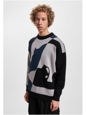 Ecko Unltd. MulticolorLogo Crewneck Pullover black/grey XXL Ecko Unltd. MulticolorLogo Crewneck Pullover black/grey XXL
