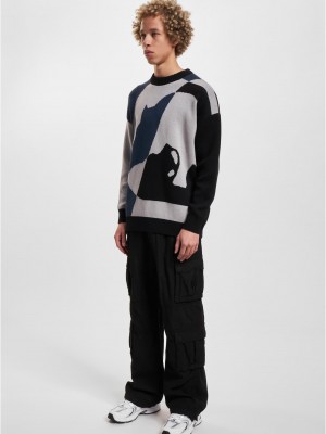Ecko Unltd. MulticolorLogo Crewneck Pullover black/grey XXL Ecko Unltd. MulticolorLogo Crewneck Pullover black/grey XXL