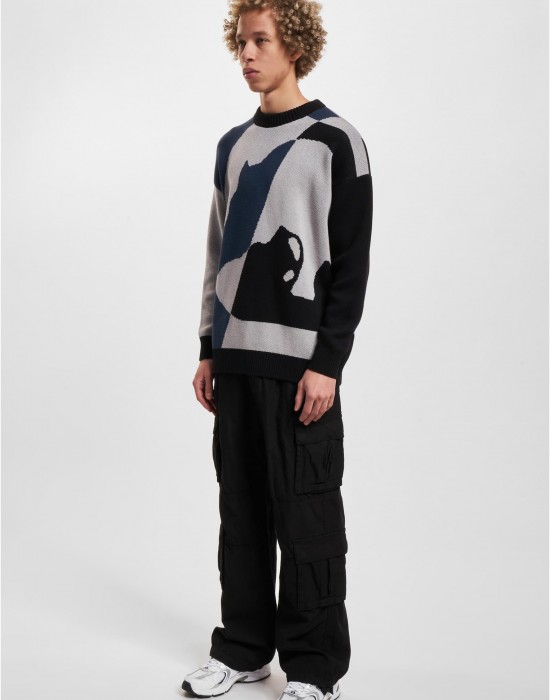 Ecko Unltd. MulticolorLogo Crewneck Pullover black/grey XXL Ecko Unltd. MulticolorLogo Crewneck Pullover black/grey XXL