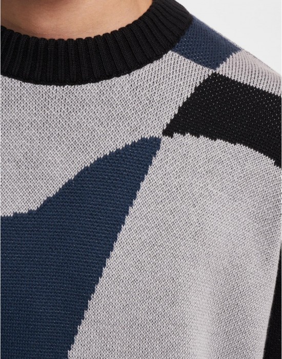 Ecko Unltd. MulticolorLogo Crewneck Pullover black/grey XXL Ecko Unltd. MulticolorLogo Crewneck Pullover black/grey XXL