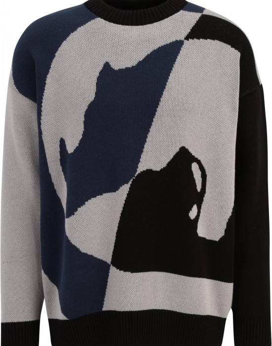 Ecko Unltd. MulticolorLogo Crewneck Pullover black/grey XXL Ecko Unltd. MulticolorLogo Crewneck Pullover black/grey XXL