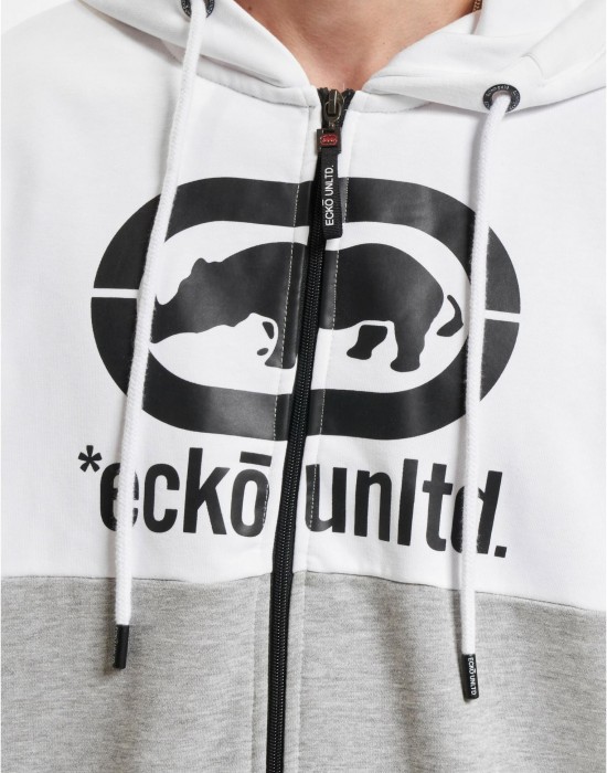 Анцуг Ecko Unltd. Ec ko Jogginganz?ge grey melange/white/anthracite XXL Анцуг Ecko Unltd. Ec ko Jogginganz?ge grey melange/white/anthracite XXL