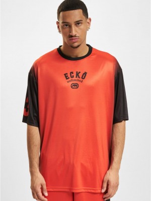 Тениска Ecko Unltd. Faded Soccer T-Shirts red/black XXL Тениска Ecko Unltd. Faded Soccer T-Shirts red/black XXL