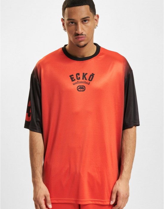 Тениска Ecko Unltd. Faded Soccer T-Shirts red/black XXL Тениска Ecko Unltd. Faded Soccer T-Shirts red/black XXL