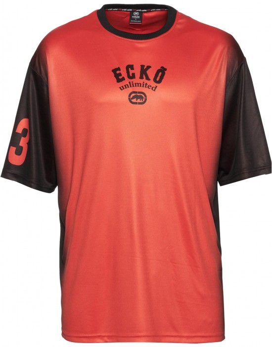 Тениска Ecko Unltd. Faded Soccer T-Shirts red/black XXL Тениска Ecko Unltd. Faded Soccer T-Shirts red/black XXL