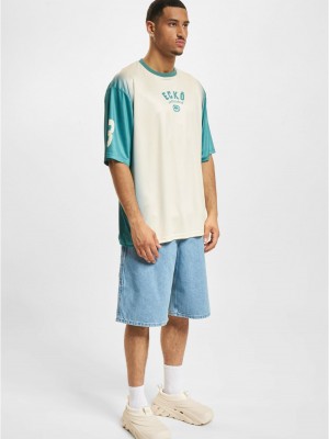 Тениска Ecko Unltd. Faded Soccer T-Shirts sand/green XXL Тениска Ecko Unltd. Faded Soccer T-Shirts sand/green XXL