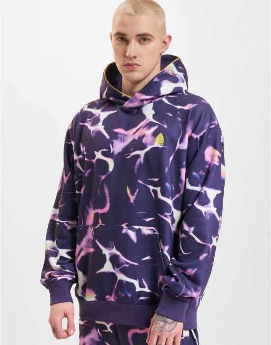 Суичър Just Rhyse Reflections Hoodie purple/coloured XXL