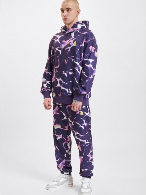 Суичър Just Rhyse Reflections Hoodie purple/coloured XXL