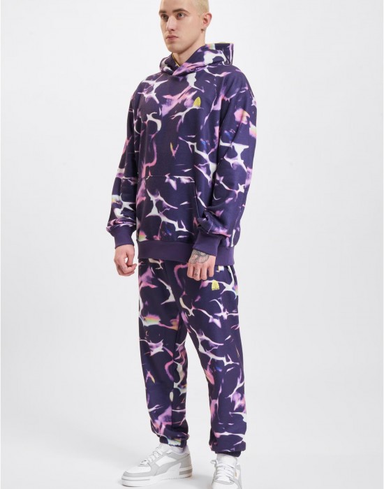 Суичър Just Rhyse Reflections Hoodie purple/coloured XXL