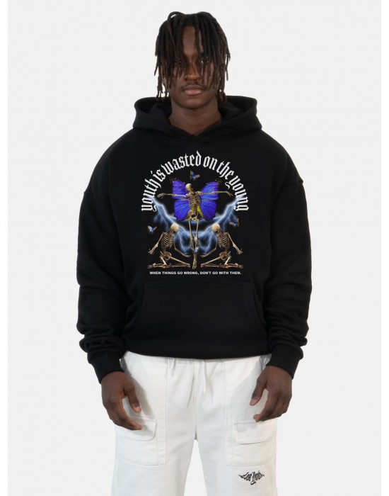 Суичър LY HOODY BUTTERFLY black XXL