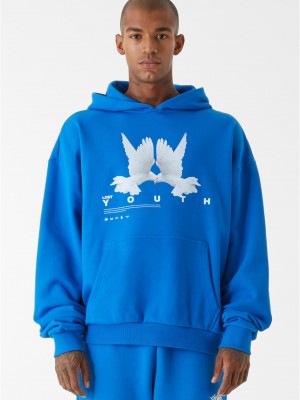 Суичър LY HOODY DOVE cobalt blue XXL