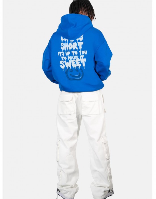 Суичър LY HOODY LIFE IS SHORT cobalt blue XXL