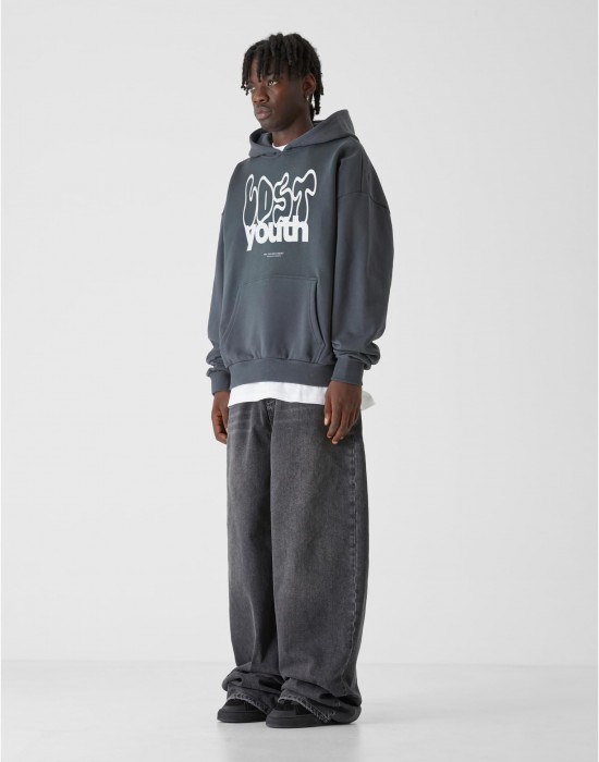 Суичър LY HOODY - Graffiti Cloud darkgrey XXL