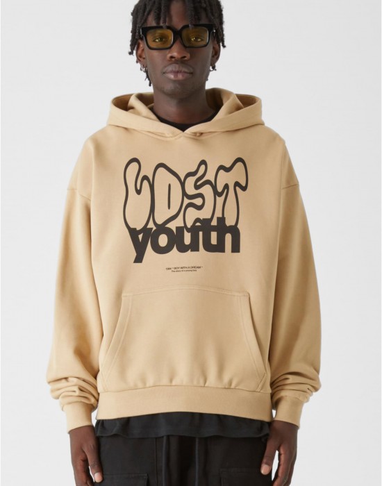 Суичър LY HOODY - Graffiti Cloud unionbeige XXL