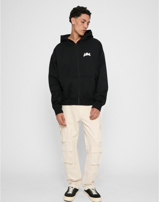 Суичър LY ZIP HOODY - CIRCLE black XXL
