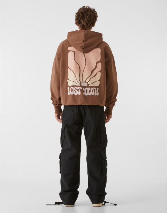 Суичър Lost Youth Hoody - Golden Horizon bark XXL