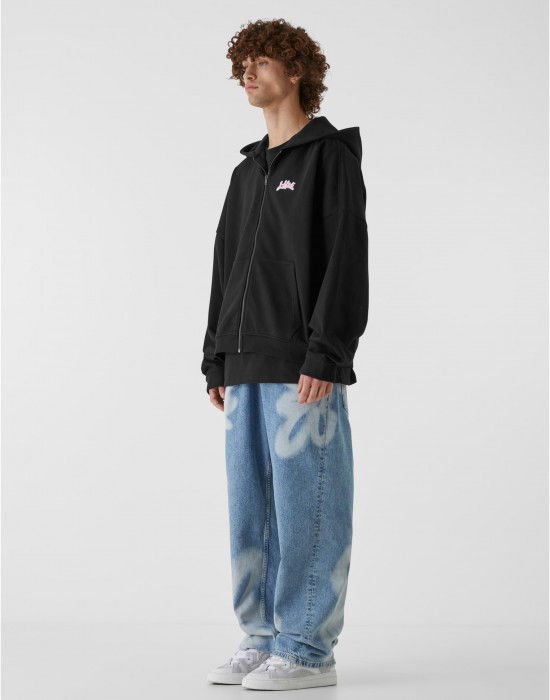 Суичър Lost Youth Zip Hoody - Slay or Play black XXL